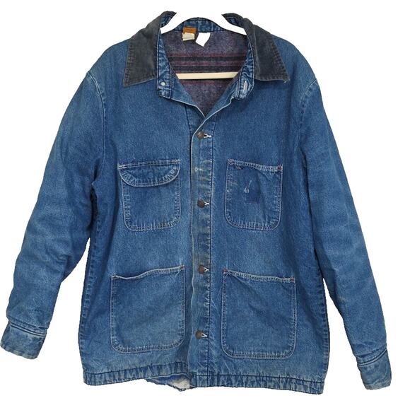 Wrangler Other - VTG Wrangler Big Ben Mens Barn Chore Coat Corduroy Collar Lined Distressed U.S.A